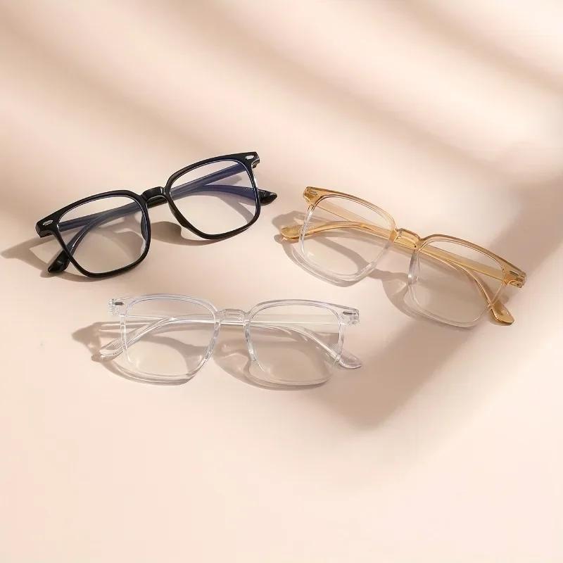3PCS Fashion Transparent Anti Radiation Blue Light Blocking Eyewear Glasses