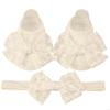 Lace Baby Floor Socks Headband Nor-Slip Step Socks Infant Walking Socks J60B