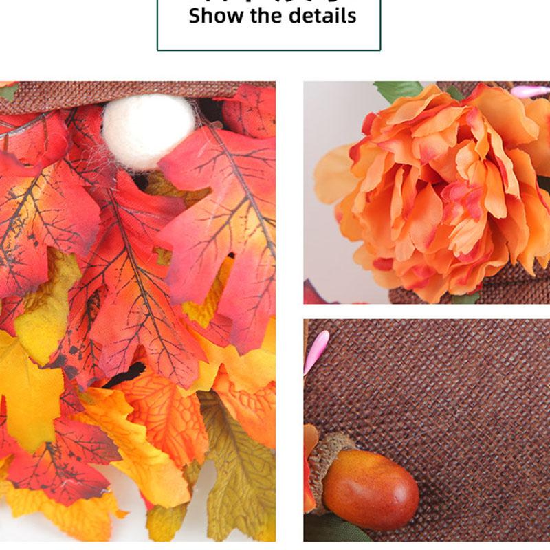 Кукольная дверь, подвесная, для Праздника урожая, новая пасторальная шляпа с ветром, венок, реквизит для фотосъемки Мори.