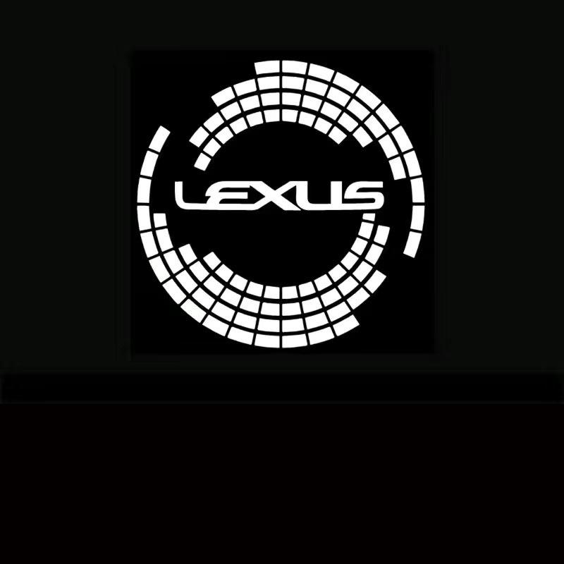 PHL1  2026 Hot Interior Stickers 2Pcs LED Car Welcome Door Lights Emblem Accessory For Lexus F SPORT GX460 Ct200h IS250 ES 220D IS200