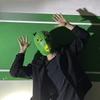 1 шт. Зеленая Рыбья Голова Смешная Косплей Маска Полу-Рыбочеловека, Смешная Маска, Маска Животного, Головной Убор Маскировка Косплей, Зеленое Монстро-Лицо для вечеринки