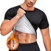 Men Sauna Sweat Vest Heat Trapping Compression T-Shirts Gym Sauna Suit Workout Tank Tops Shapewear Slimming Body Shaper Waist Trainer Fitness Shirt