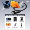 Club 3D USB 80 Гбит/с Сертифицированный USB-IF 240 Вт 8K240 Гц Type-C Кабель 1,2 м (черный) (CAC-1570)