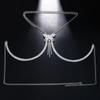 Stonefans Butterfly Bra Bracket Neck Chain Body Jewelry Bikini Accessories Sexy Zircon Tassel Chest Chain Harness For Women Gift