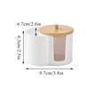 Cotton Round Pad Holder Powder Puff Storage Box Home Cotton Swab Box Makeup Organizer Dustproof Portable Durable Bathroom Jar