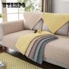 Korean Style Simple Fresh Washed Cotton Sofa Cushion Four Seasons Thickened Non-slip Sofa Towel Fabric Cushion