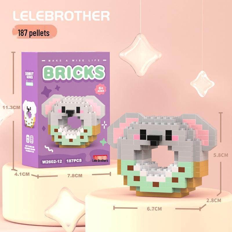 Совместимые с Lego микро строительные блоки мультяшные фигурки - детские развивающие настольные игрушки