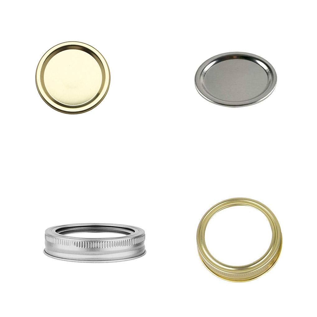 Mouth Covers Tinplate Split Type Good Sealing Performance Canning Lids Widely Used Classic Color Storing Spices Candie Biscuits