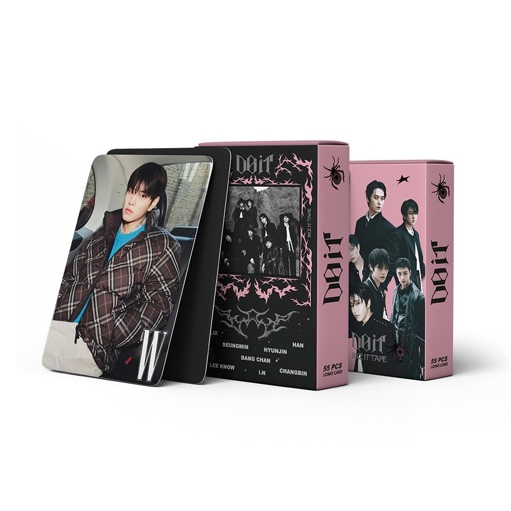 55Pcs Straykids Collection Card  New Do It Celebrity Photo Card Peripheral Lomo Small Card