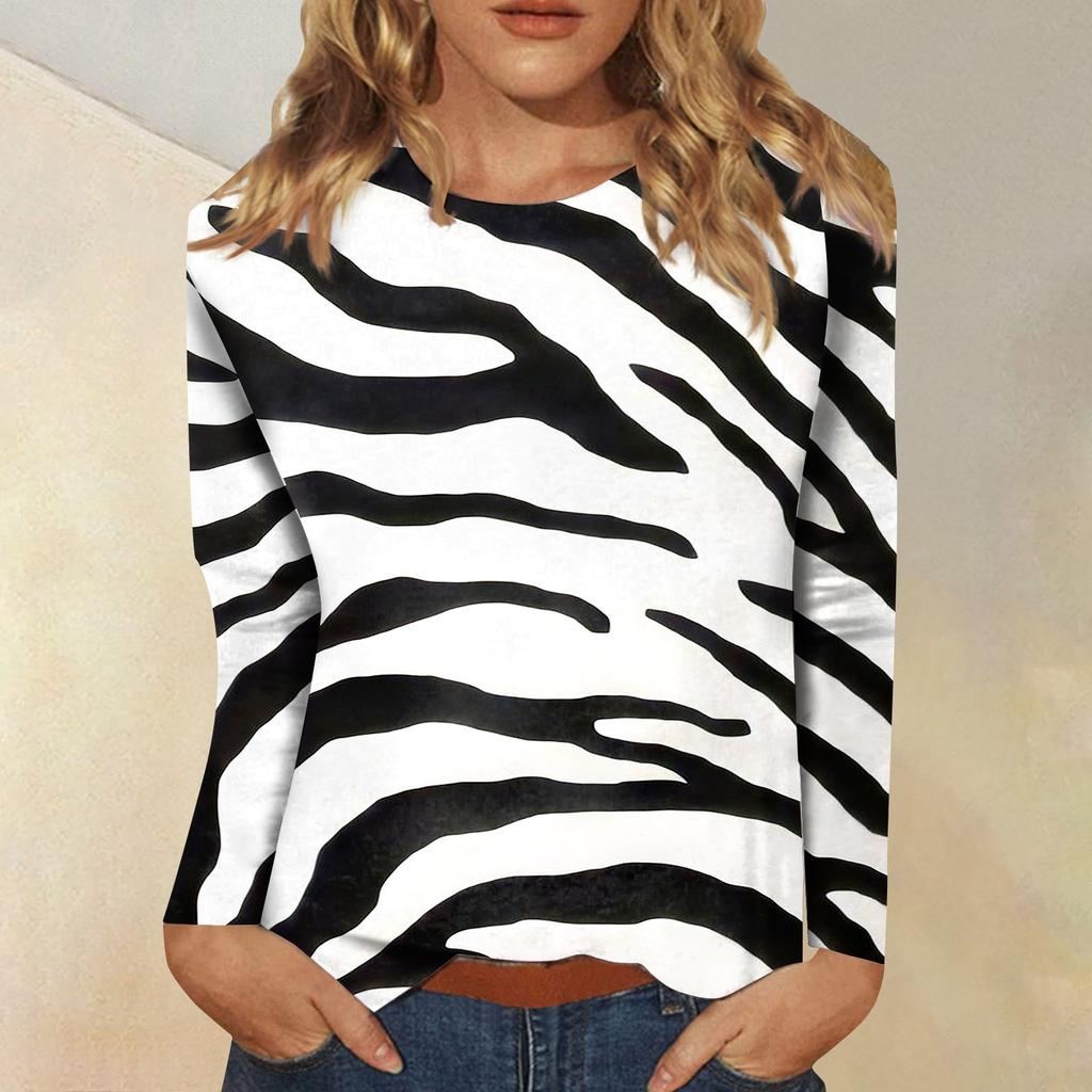 Рубашки с длинным рукавом для женщин, милые футболки с графическим принтом, блузки, повседневные базовые топы больших размеров, пуловеры