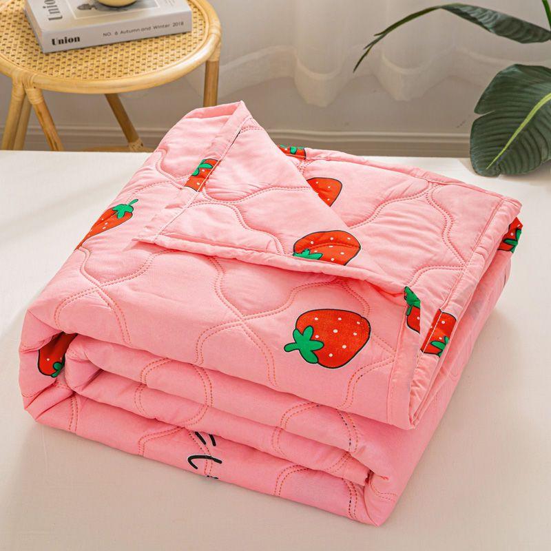 Летнее тонкое стеганое одеяло с мультяшным принтом, детское покрывало, кондиционер, одеяло, одноместное, двуспальное, размер Queen King Size