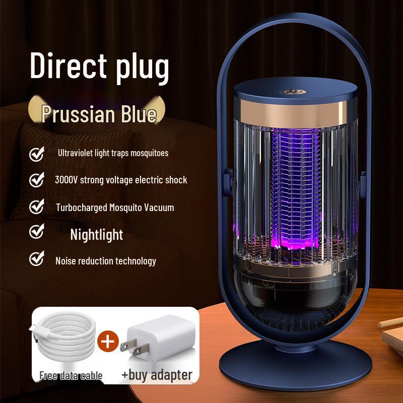 Перезаряжаемая USB лампа от комаров с фиолетовым светом и электрическим разрядом