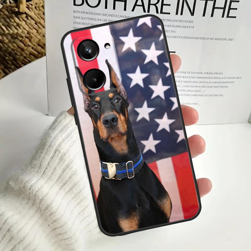 Чехол для телефона Doberman Dog для Realme GT Neo 5 GT5 9 10 11 12 Pro Plus C30 C31 C33 C35 C25s C21Y C51 C55 C67 C53