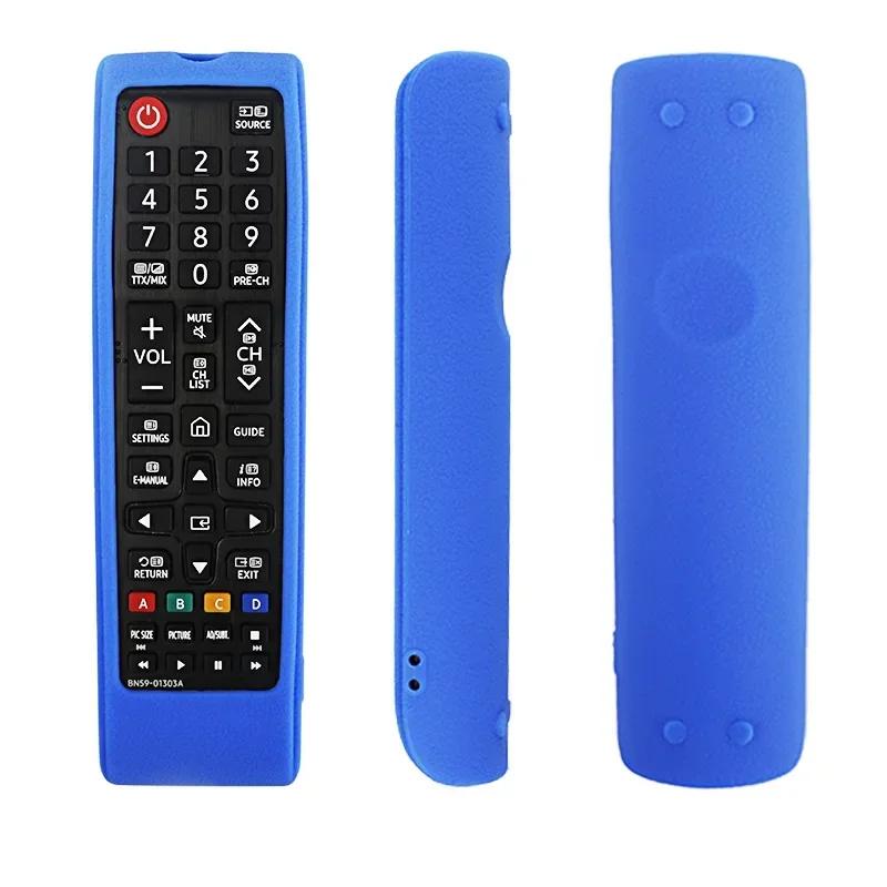 Мягкий силиконовый чехол для пульта Samsung TV BN59-01199F/01303A, безопасный для кожи, пылезащитный