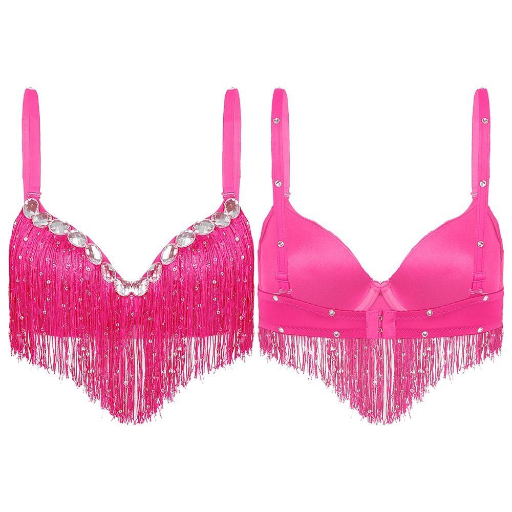 Сценический танцевальный костюм с кисточками, пайеточный бюстгальтер для танца живота, сценический топ, бюстгальтер-халтер