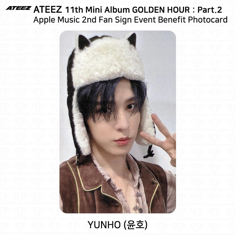 ATEEZ Golden Hour Part.2 2nd Fan Sign Event Фотокарточка Apple Music