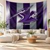 Melbourne Storm Wall Tapestry, Soft Fabric Wall Hanging, Decorative Backdrop For Bedroom Home Wall Art