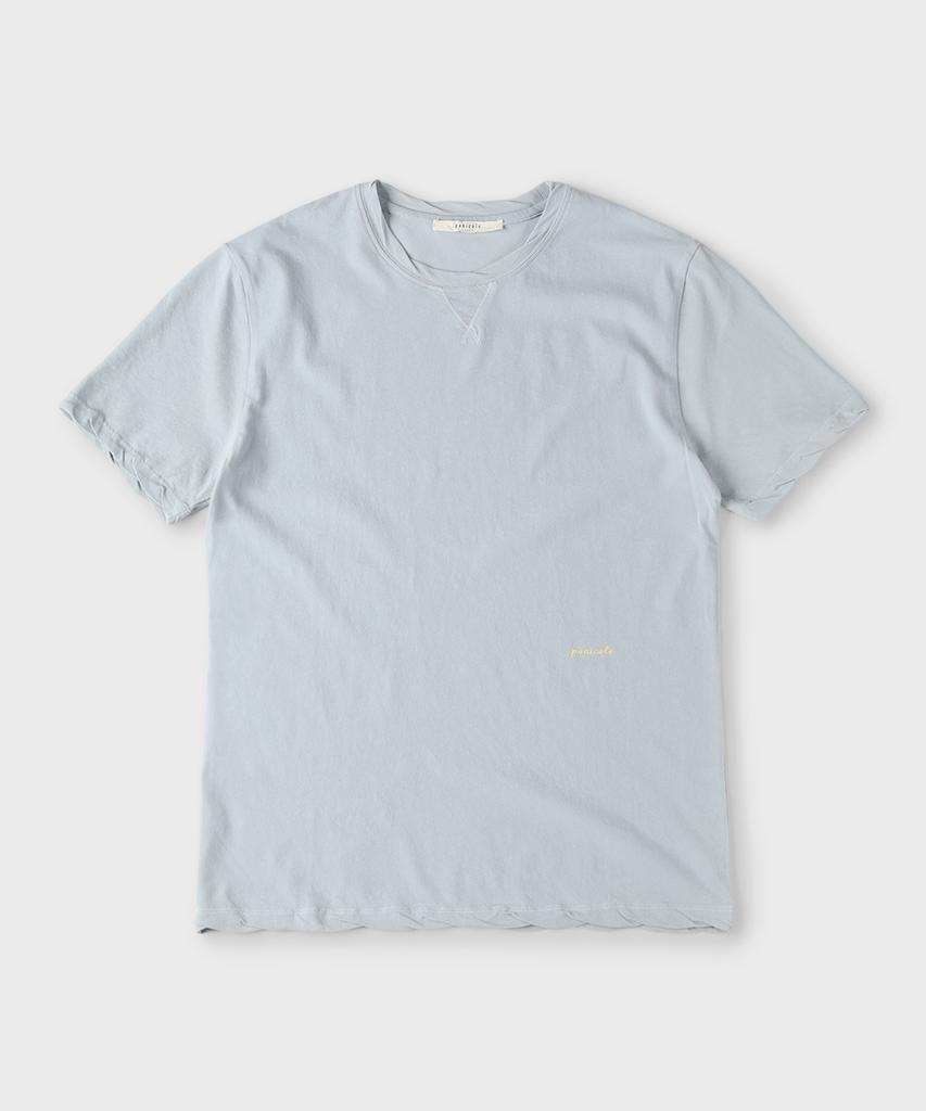 PANICALE Sky Blue Vintage Washed Logo T-Shirt (Type B)