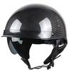 Винтажный 3/4 Открытый Мотошлем Углеволокно Ретро Скутер Casco Moto Capacete 1 шт.