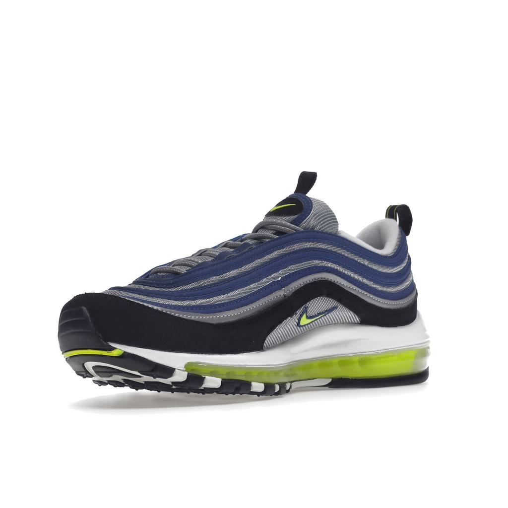 Nike Air Max 97 OG Atlantic Blue Мужские кроссовки Напряжение-Желтый металлик-Серебристый Черный DM0028-400