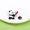 Craft Panda Skateboard Brooch Trinket Giant Panda Shape Badge  Girls/Boy Bag Gifts