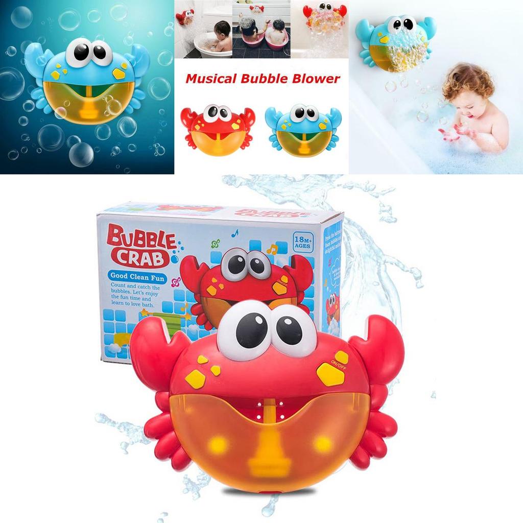 Premium Quality Crab Bubble Maker And Music Toy For Baby Bath Time Entertainment