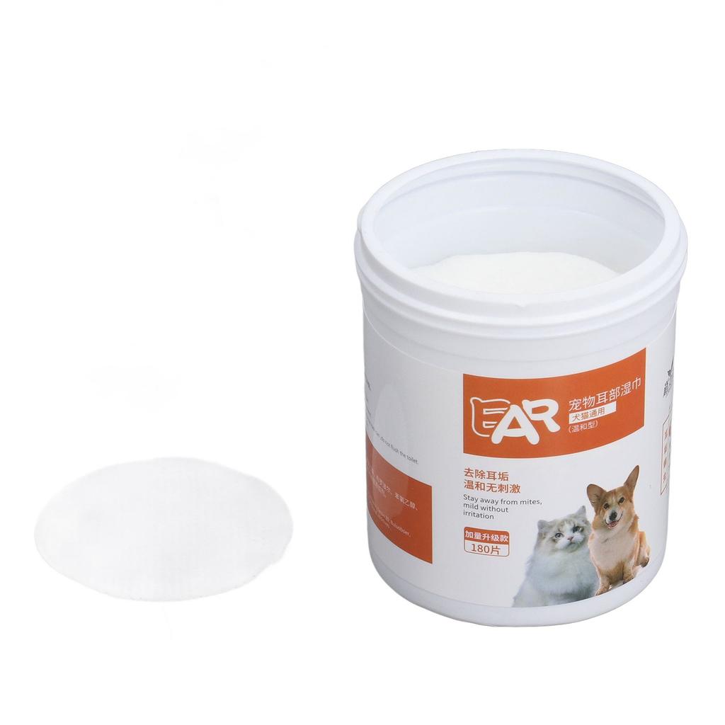 180 шт. Салфетки для чистки ушей собак Удаляют воск Зуд Запах Инфекции Гипоаллергенные салфетки для питомцев для собак кошек щенков котят
