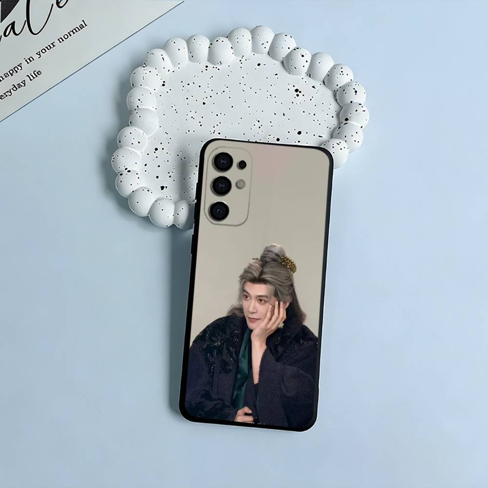 Chasing Jade - Sui Yuanhuai Black Soft Silicone Phone Case for Samsung S25, S24, S21, S22, S23, S30, Ultra, S20, Plus, FE, Lite