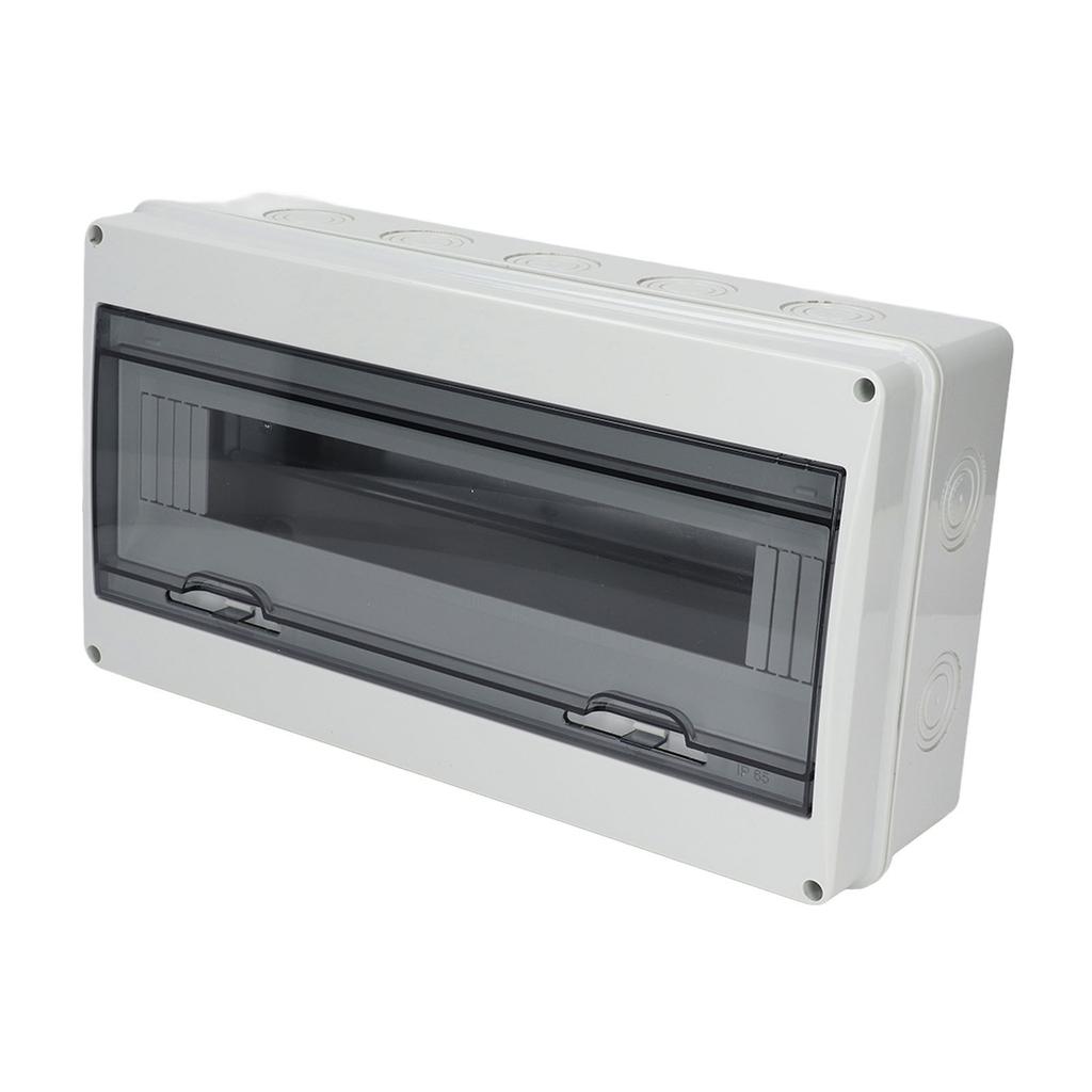 Распределительная коробка 18 выводов Водонепроницаемый Автоматический выключатель Пластиковая крышка Защитный корпус для внутреннего и наружного использования