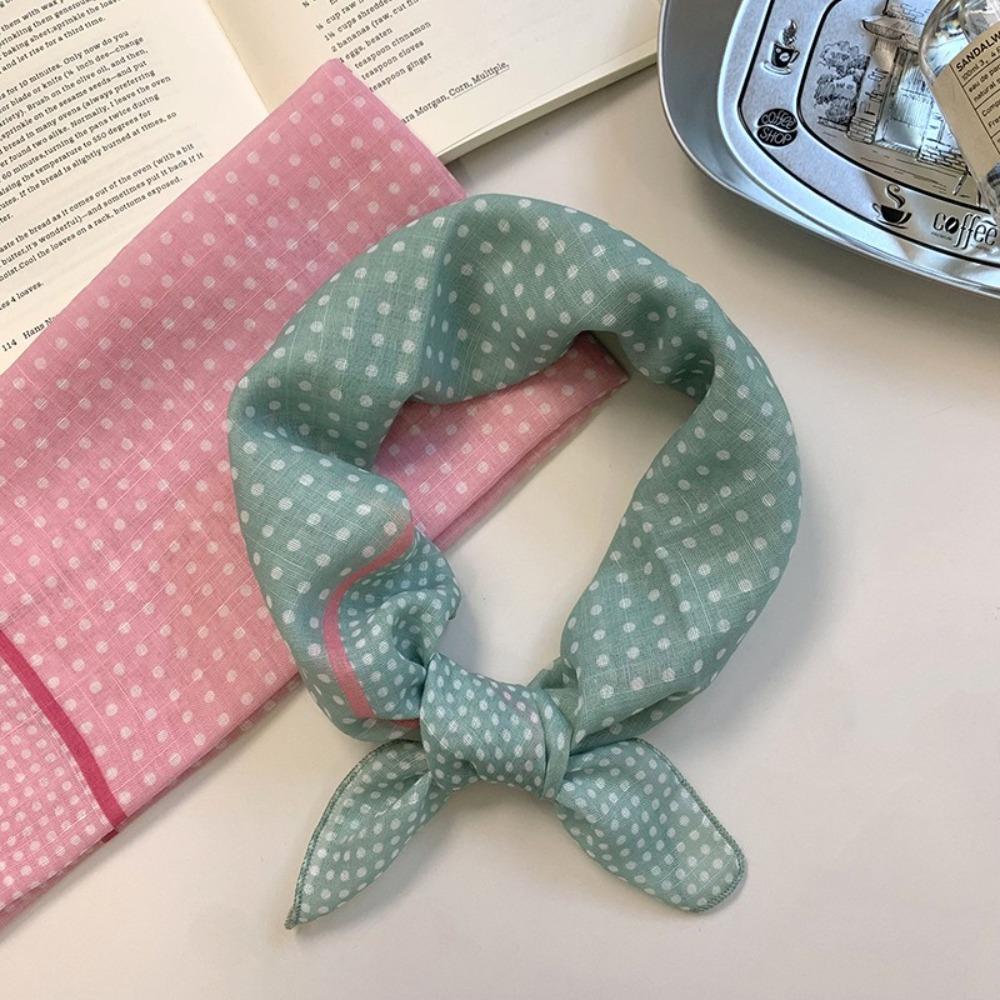 Sunscreen Small Square Scarf Hair Band Headscarf Fashion Printed Silk Scarf  Ladies