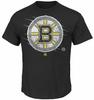 Мужская черная футболка с коротким рукавом Boston Bruins Majestic для хоккея на пруду