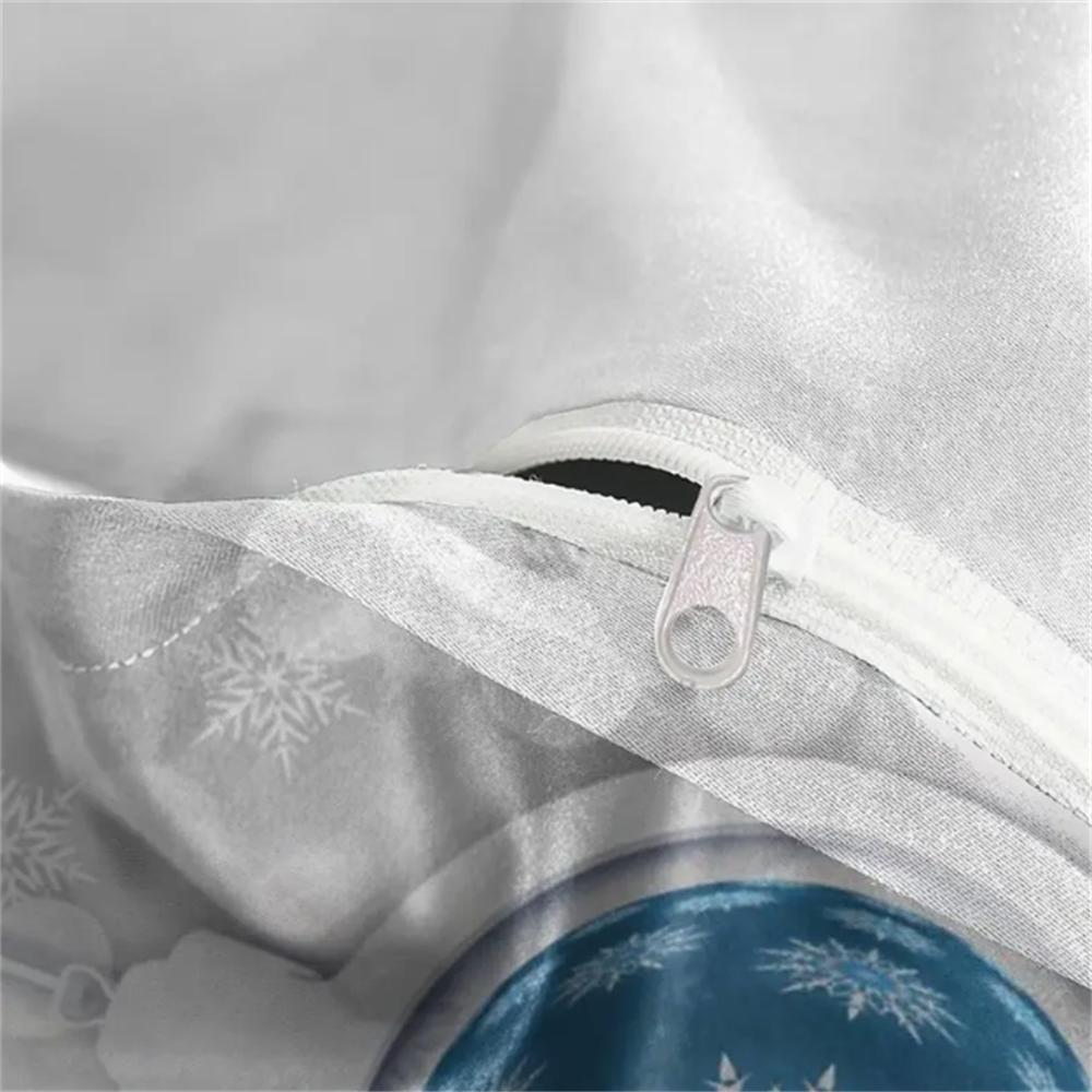 3D Digital Print Christmas Bedding Set 2/3 Piece Duvet Cover Soft Polyester Sheet Set With Zipper Closure Bedding Set