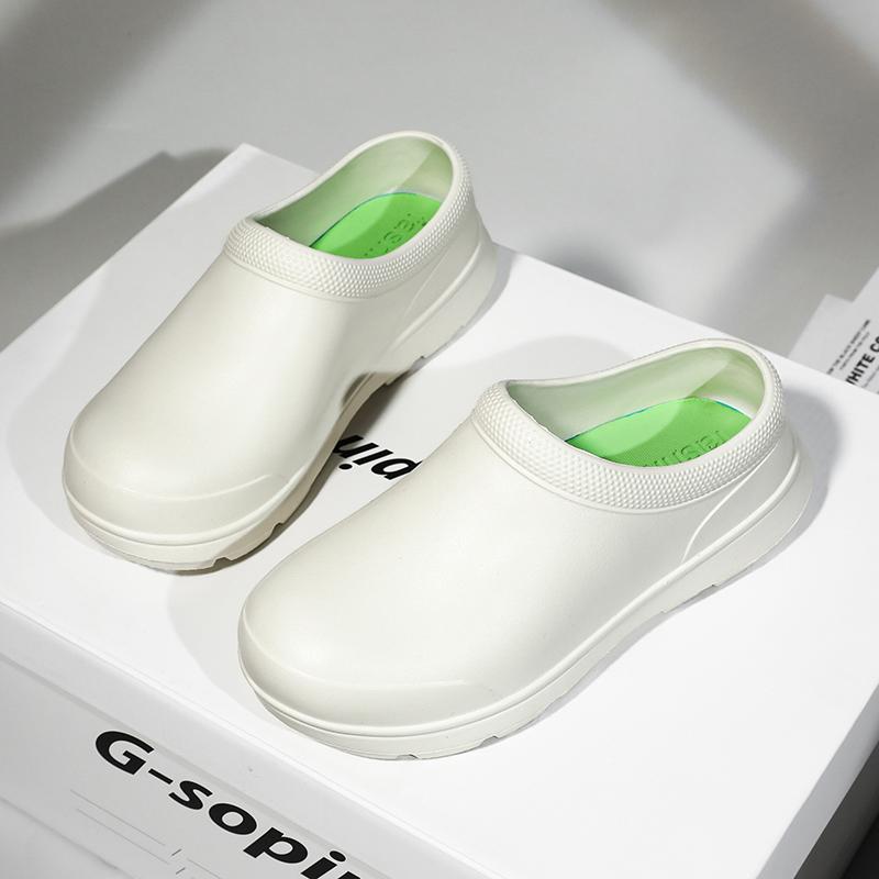 Модная мужская женская обувь шеф-повара из ЭВА, нескользящая, водонепроницаемая, обувь медсестры, маслостойкая обувь, удобная рабочая обувь, высокое качество, для улицы, вода