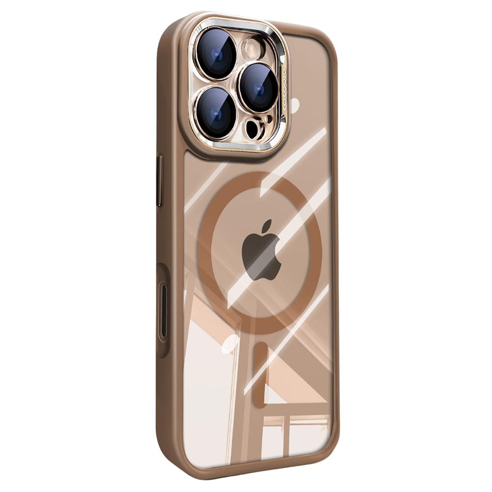 For iPhone 16 Pro Max Case Compatible with MagSafe PC+TPU Phone Cover with Detachable Camera Lens Film