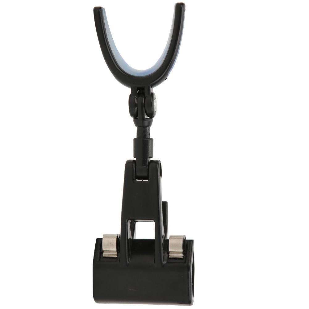 Plastic Portable Luminous Head 360 degrees  Rotating Fishing Rod Bracket Holder Back Hanging Stand
