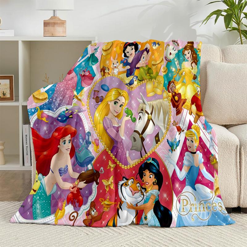 1PC Princess gather Flannel Blanket Gift, Suitable for Both Men And Women, Soft Ideal for Beds And Sofa, Birthday Or Christmas Gift