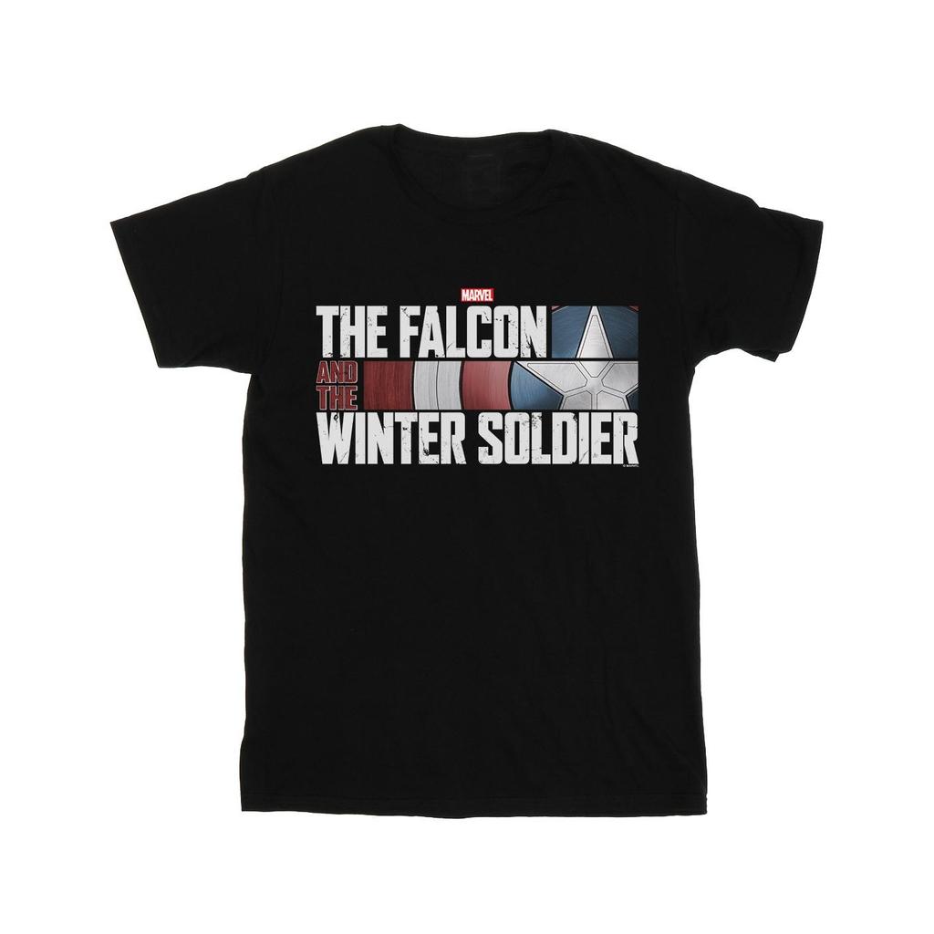 Marvel Mens The Falcon And The Winter Soldier Logo T-Shirt
