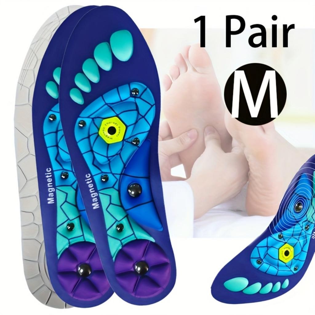 Magnetic Acupoint Massage Insole - Ergonomic Arch Support, Sweat Absorption and Odor Prevention, Soft and Elastic, Cutting Design, Muscle Tension
