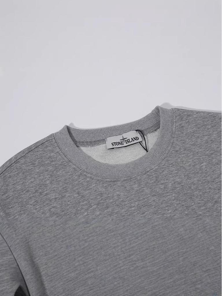 STONE 20SS Унисекс Толстовка с круглым вырезом и значком-компасом: Функциональный, Повседневный