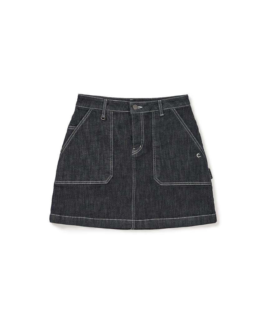 Clove [24Fw Clove] Denim Skirt (Dark Indigo)
