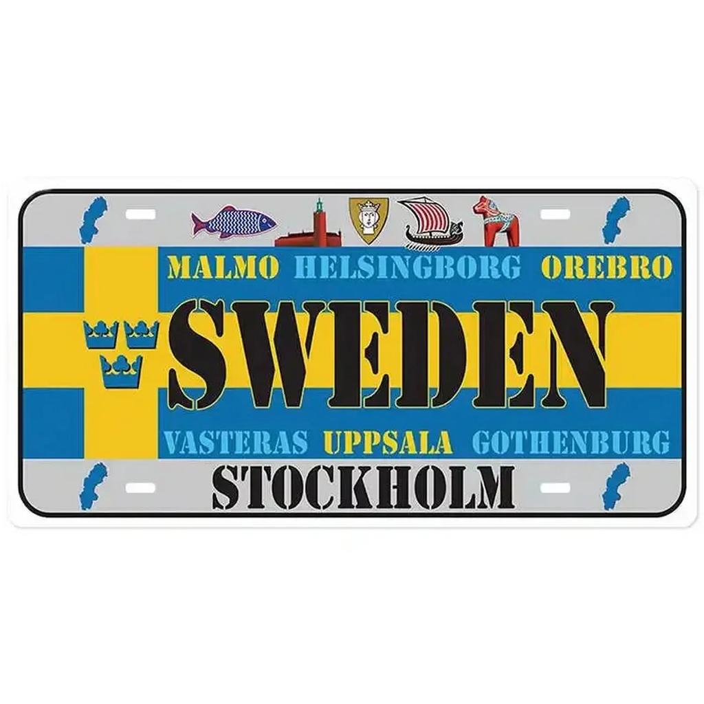 Spain License Plates for Wall Art Decoration Metal Tin Signs Vintage Tags Metal Automotive Signs For Cafe Bar Club Garage Pubs