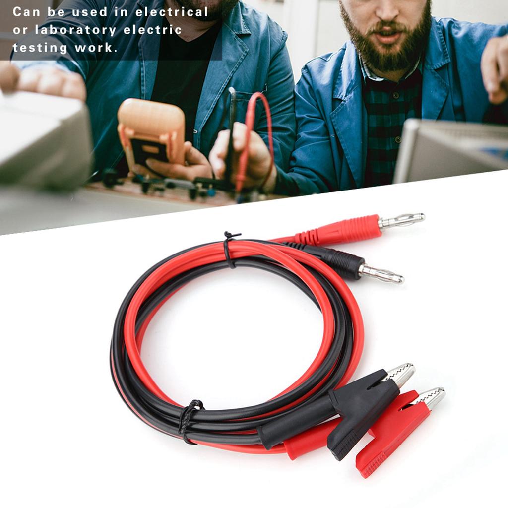 Crocodile Clip Cable P1040 Silicone Banana Plug Clip Test Probe Lead Testing Cables Banana Plug Testing Cable Test Cable