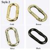 Bottle Hooks Camping Hiking Spring Oval Rings Outdoor Carabiner Handbags Clips Bag Belt Buckles