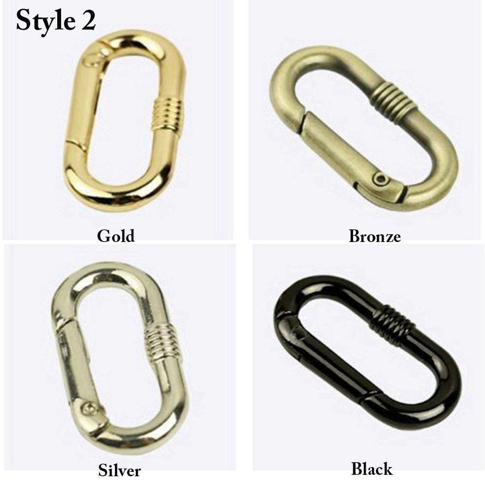 Bottle Hooks Camping Hiking Spring Oval Rings Outdoor Carabiner Handbags Clips Bag Belt Buckles