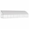 Dog Kennel 4 pcs Silver 8 x 2 x 2 m Galvanized Steel