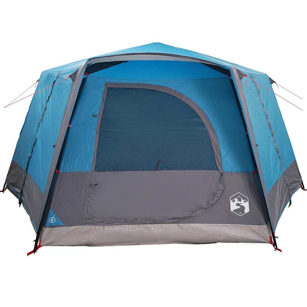 7 Person Family Tent with Roof Blue 400 x 350 x 212 cm