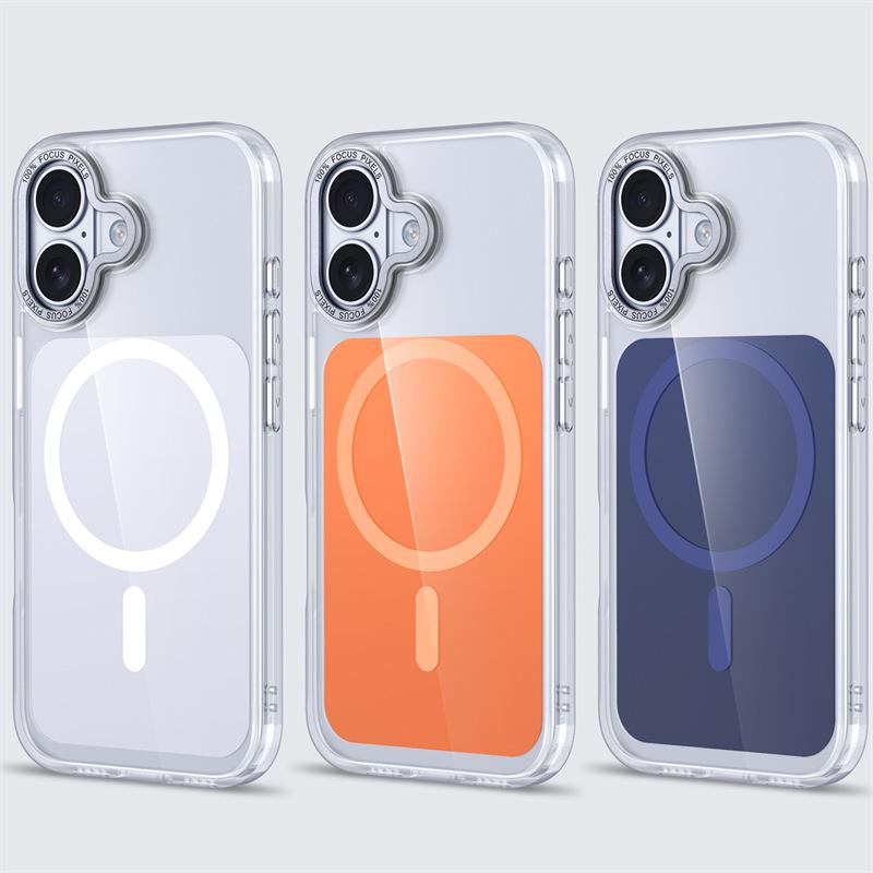 Магнитный прозрачный чехол для iPhone 17 Pro Max, Совместим с iPhone 14
