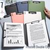 Утолщенная папка-планшет А4 для документов: Многофункциональный блокнот для письма с двойным зажимом