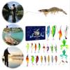 2024 Christmas Advent Calendar Fish Tackle Set 24 Days Countdown Fishing Lure Daily Fishing Gear with Baits Hooks Accessories