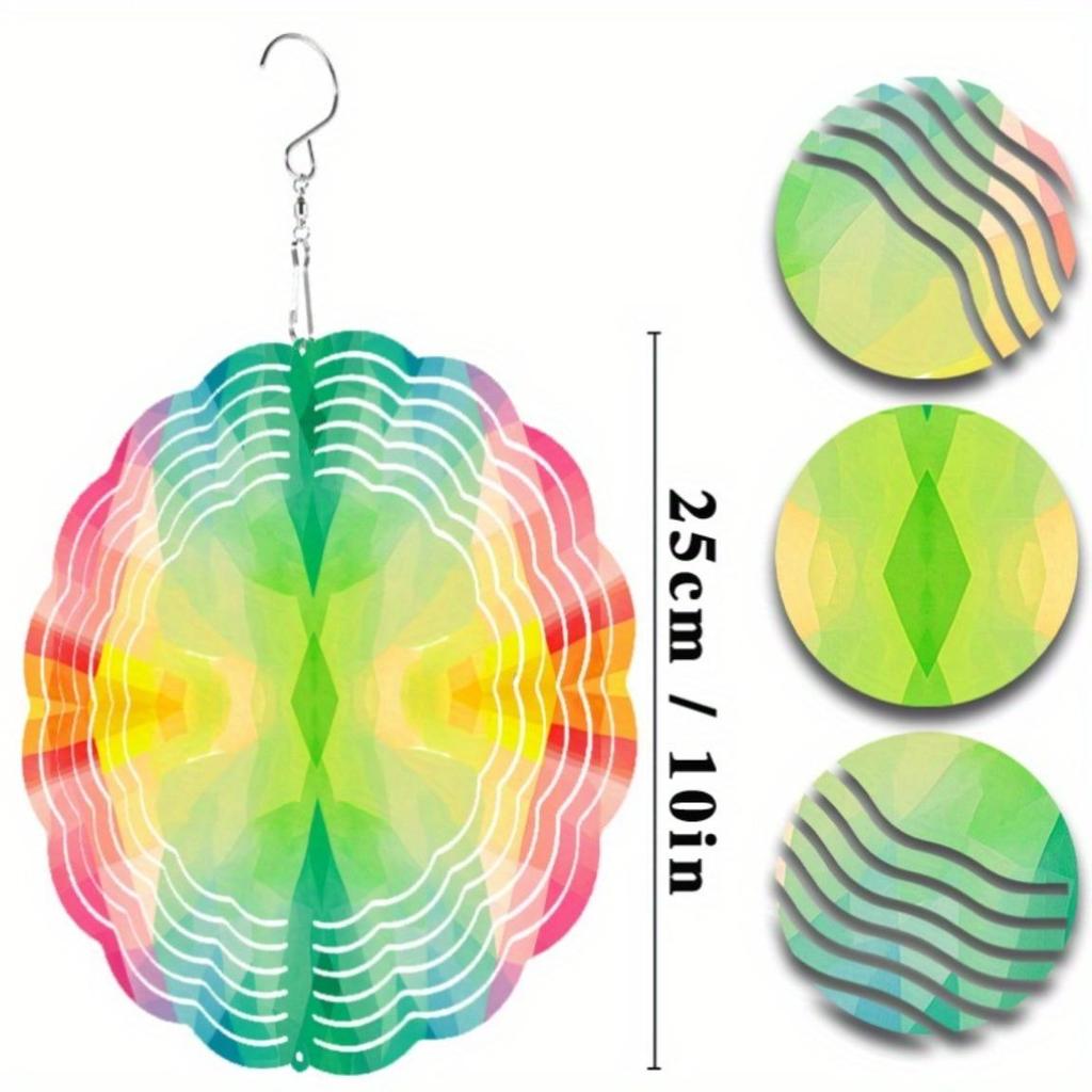 10 Inch Hanging Wind Chime Elegant Outdoor Garden Decor Summer Spring Courtyard Adornment with 360 Degree Hook Perfect Gift for Friends